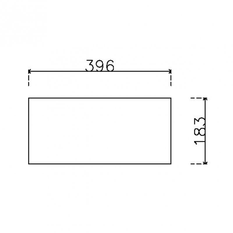 หน้าบาน PVCบานเรียบ ยกริม สีน้ำเงิน ขนาด 400*187 มม.
