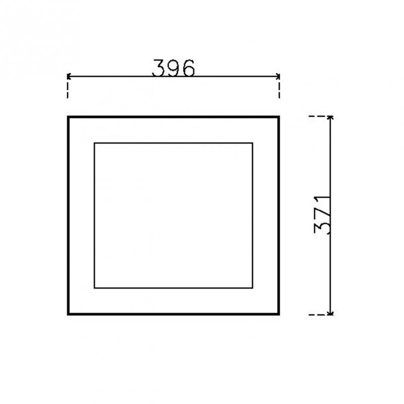 หน้าบาน PVC บานยกขอบ Stack สีน้ำเงิน ขนาด 400*375 มม.