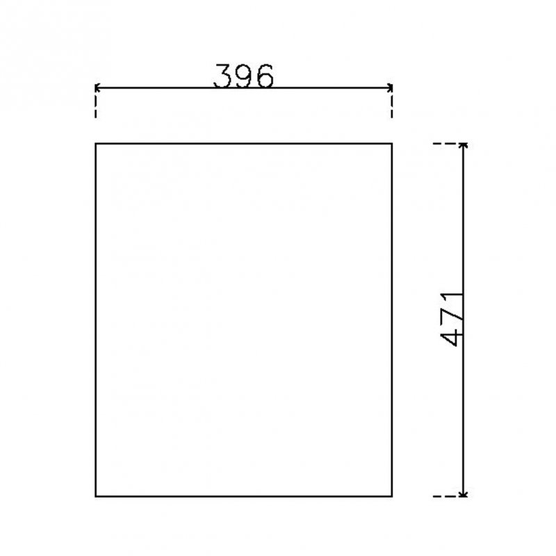 หน้าบาน ลามิเนต ลายหนังสีน้ำตาล SSF 1033 CL ขนาด 400*475 มม.