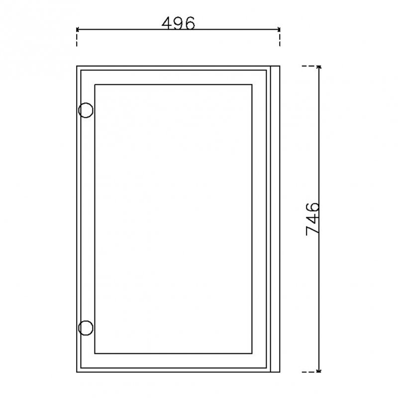 หน้าบาน เฟรมโรสโกล กระจกเงาชาทอง ขนาด 500*750 มม.