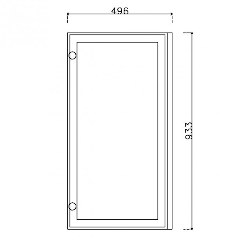หน้าบาน เฟรมโรสโกล กระจกเงาชาทอง ขนาด 500*937 มม.