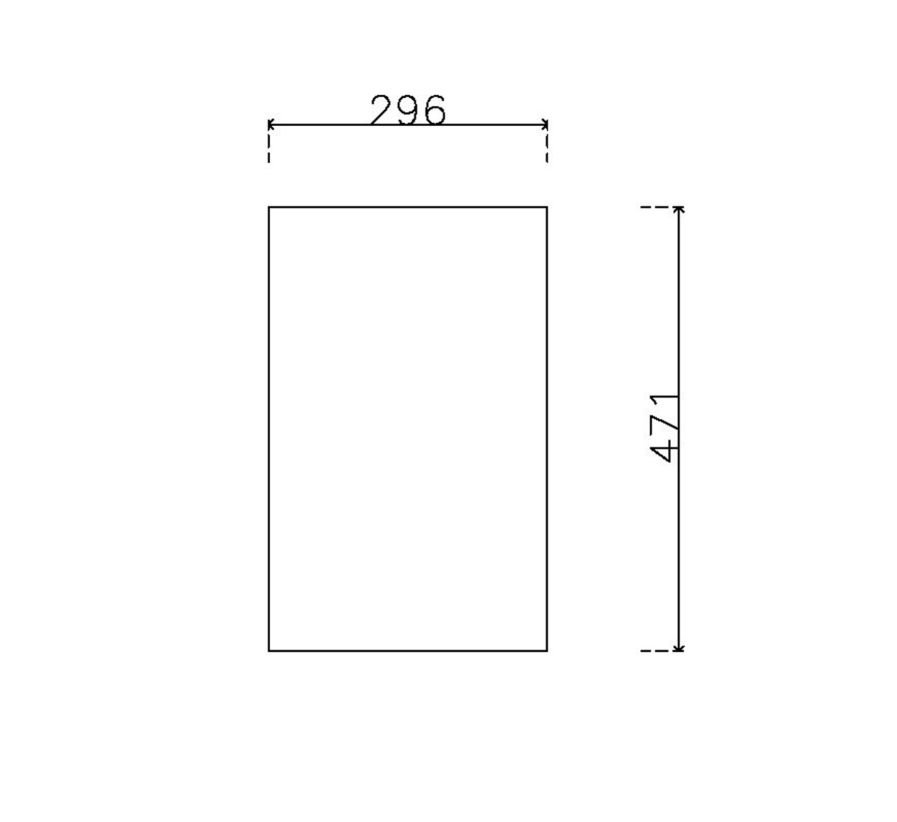หน้าบานลามิเนต Viotouch ขนาด 300 x 475 มม.