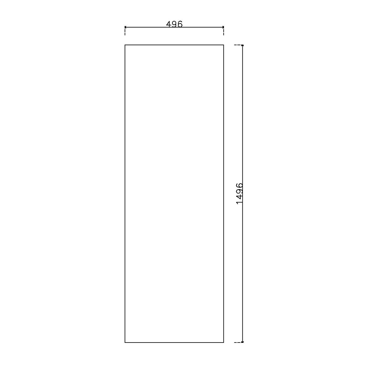 หน้าบานลามิเนต Viotouch ขนาด 500 x 1500 มม.