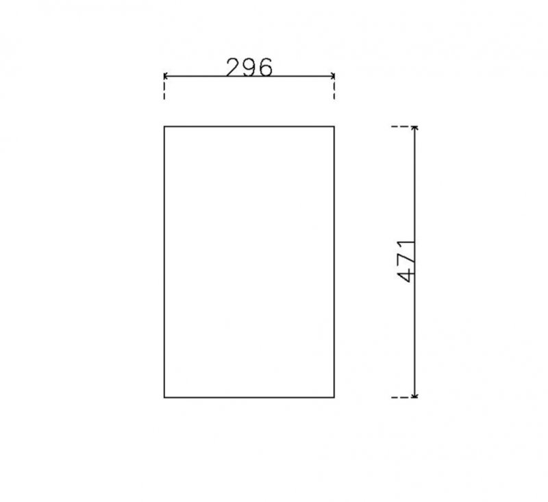 หน้าบานลามิเนต Fineness ขนาด 300 x 475 มม.