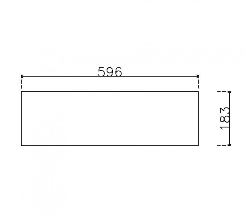หน้าบานลามิเนต Viotouch ขนาด 600 x 187 มม.
