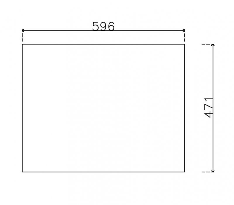 หน้าบานลามิเนต Fineness ขนาด 600 x 475 มม.