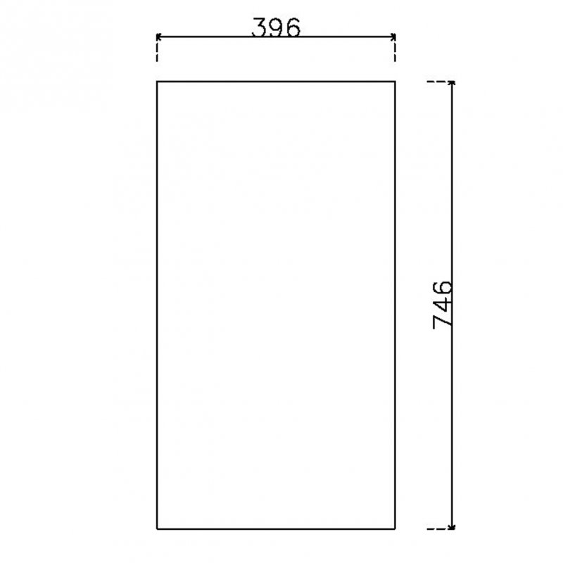 หน้าบานลามิเนต Viotouch ขนาด 400 x 750 มม.