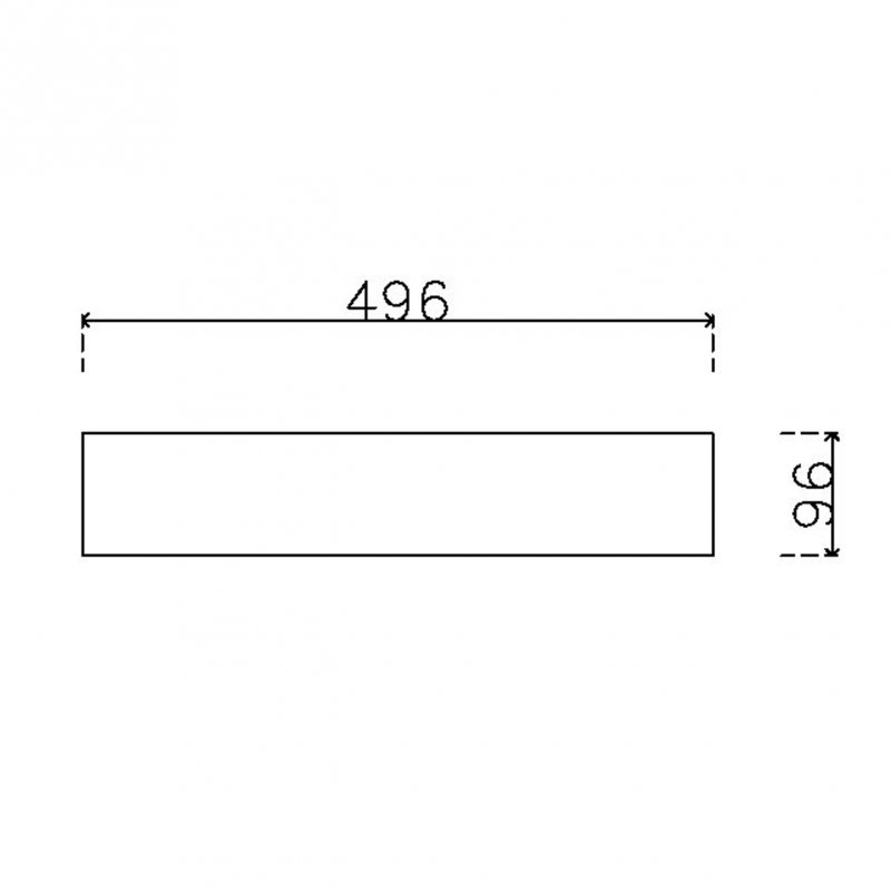 หน้าบานลามิเนต Viotouch ขนาด 500 x 100 มม.