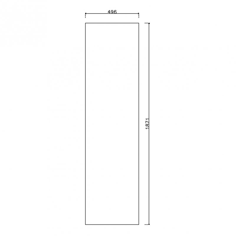 หน้าบานลามิเนต Viotouch ขนาด 500 x 1875 มม.
