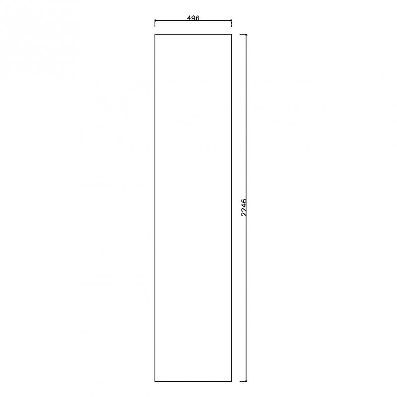 หน้าบานลามิเนต Viotouch ขนาด 500 x 2250 มม.