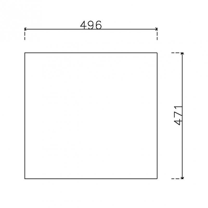 หน้าบานลามิเนต Viotouch ขนาด 500 x 475 มม.