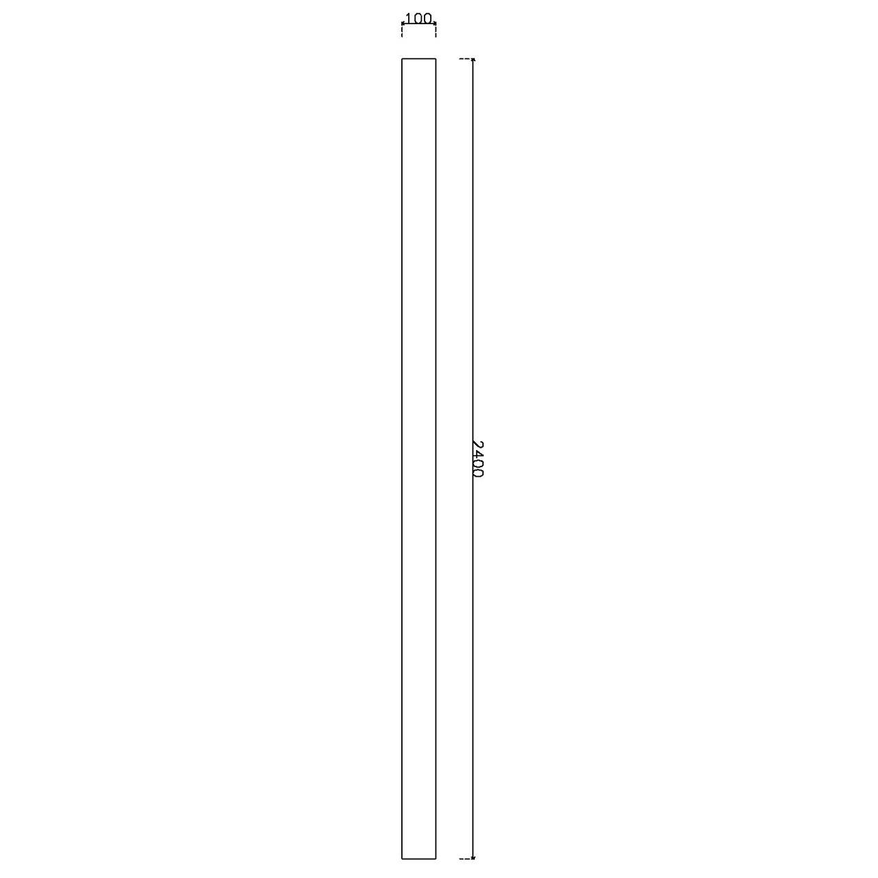 Cover PVC ขนาด 100*2400 มม. สีขาวบานเรียบ