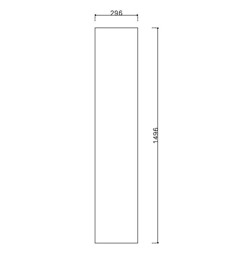 หน้าบาน ไฮกรอสสี Metallic Black รหัส KLX 918 ขนาด 300*1500 มม.
