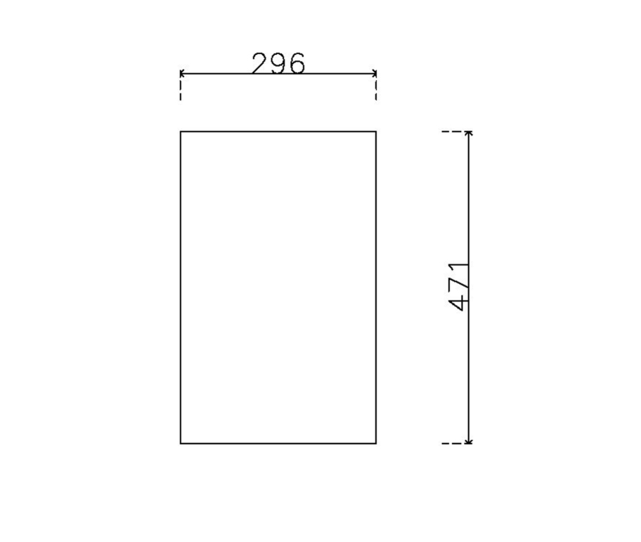 หน้าบาน เฟรมโรสโกล กระจกใสชาทอง ขนาด 300*475 มม.
