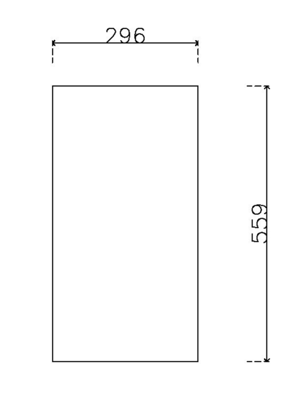 หน้าบาน ไฮกรอสสี Volcanic Black รหัส KLX 911 ขนาด 300*562 มม.