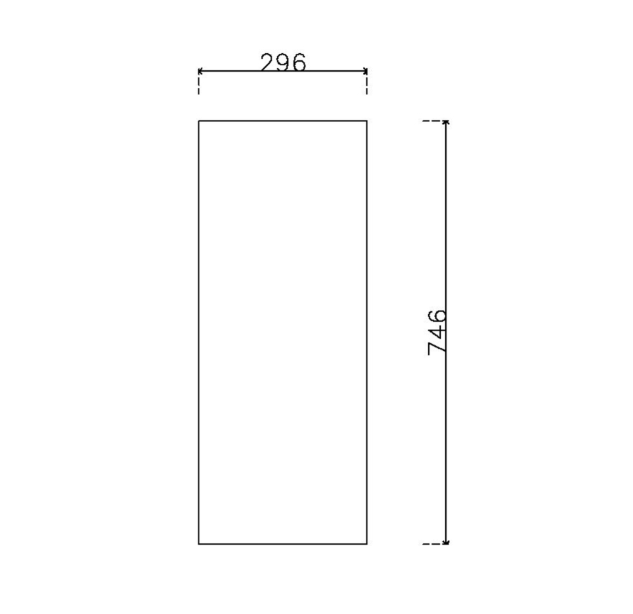หน้าบาน ไฮกรอสสี Crystal White รหัส KLX 902 ขนาด 300*750 มม.