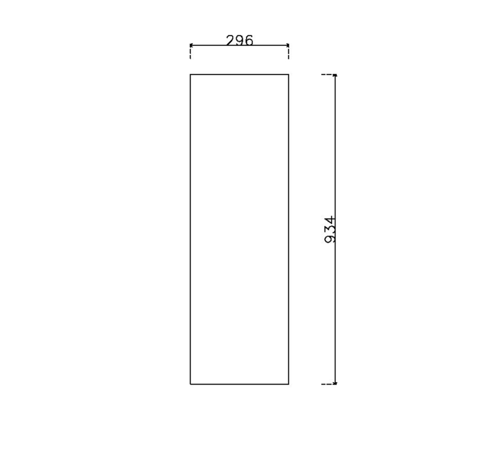 หน้าบาน ไฮกรอสสี Crystal White รหัส KLX 902 ขนาด 300*937 มม.