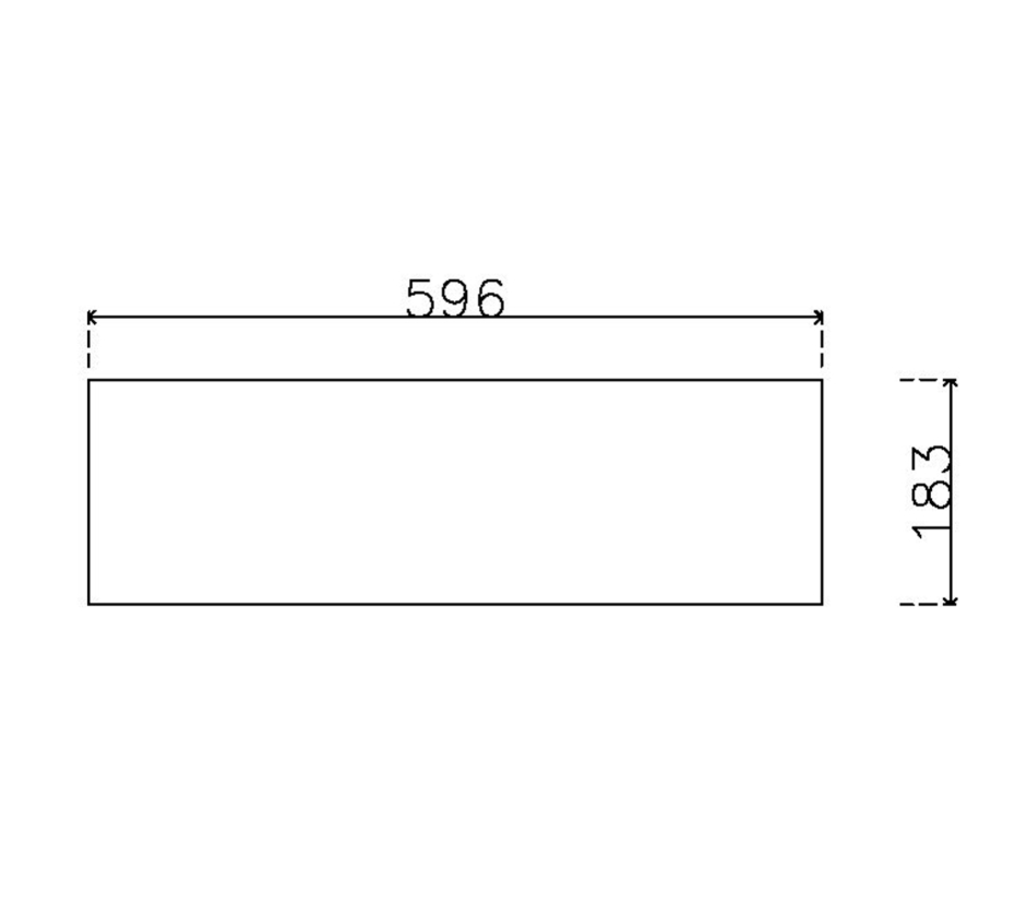 หน้าบาน ไฮกรอสสี Metallic Grey รหัส KLX 917 ขนาด 600*187 มม.