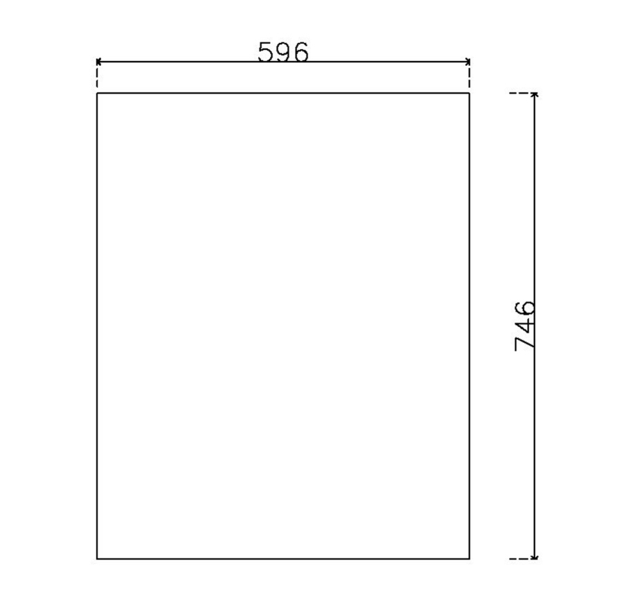 หน้าบาน ไฮกรอสสี Crystal White รหัส KLX 902 ขนาด 600*750 มม.