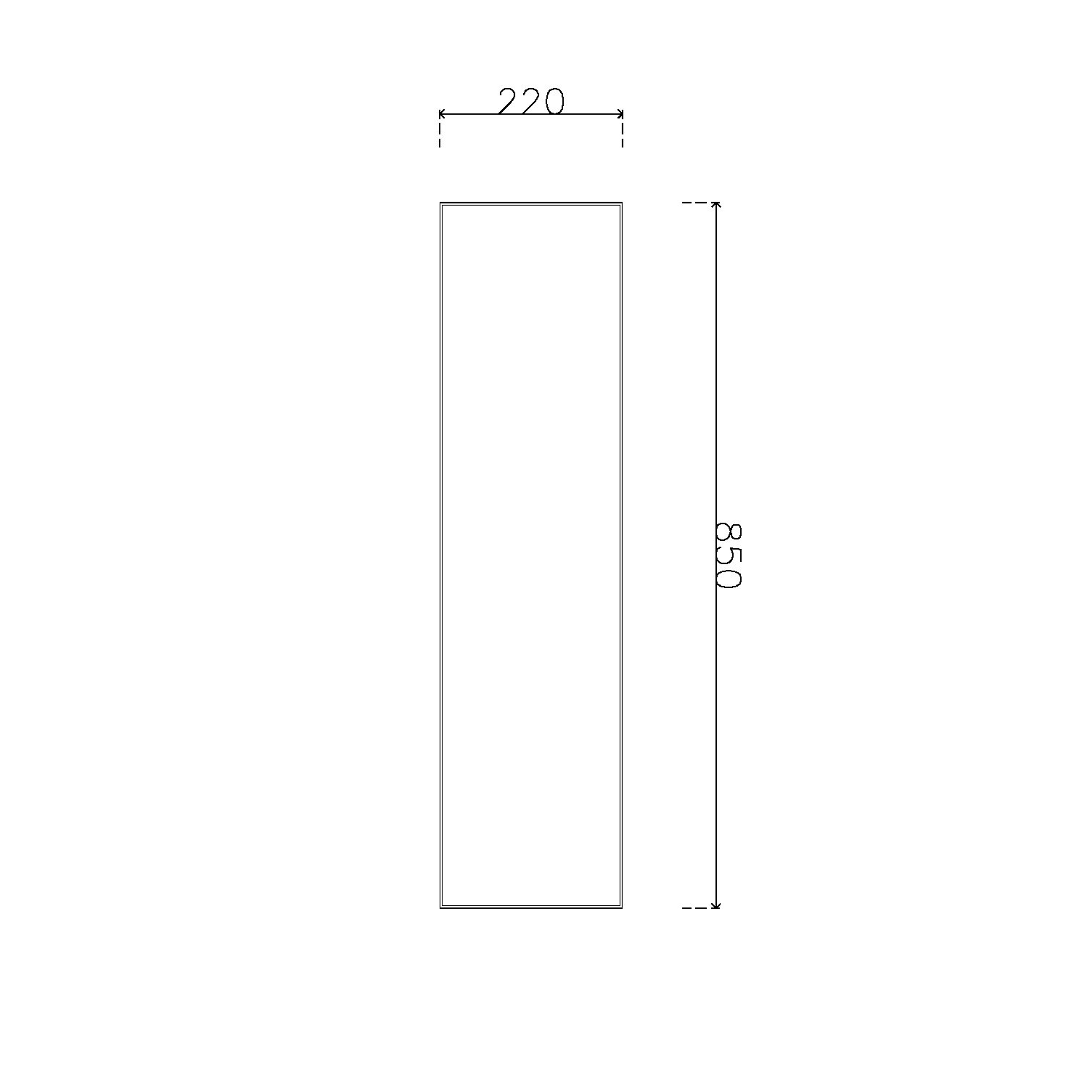 Cover เมลามีนลายไม้ MKW-6776 ขนาด 220*850 มม.