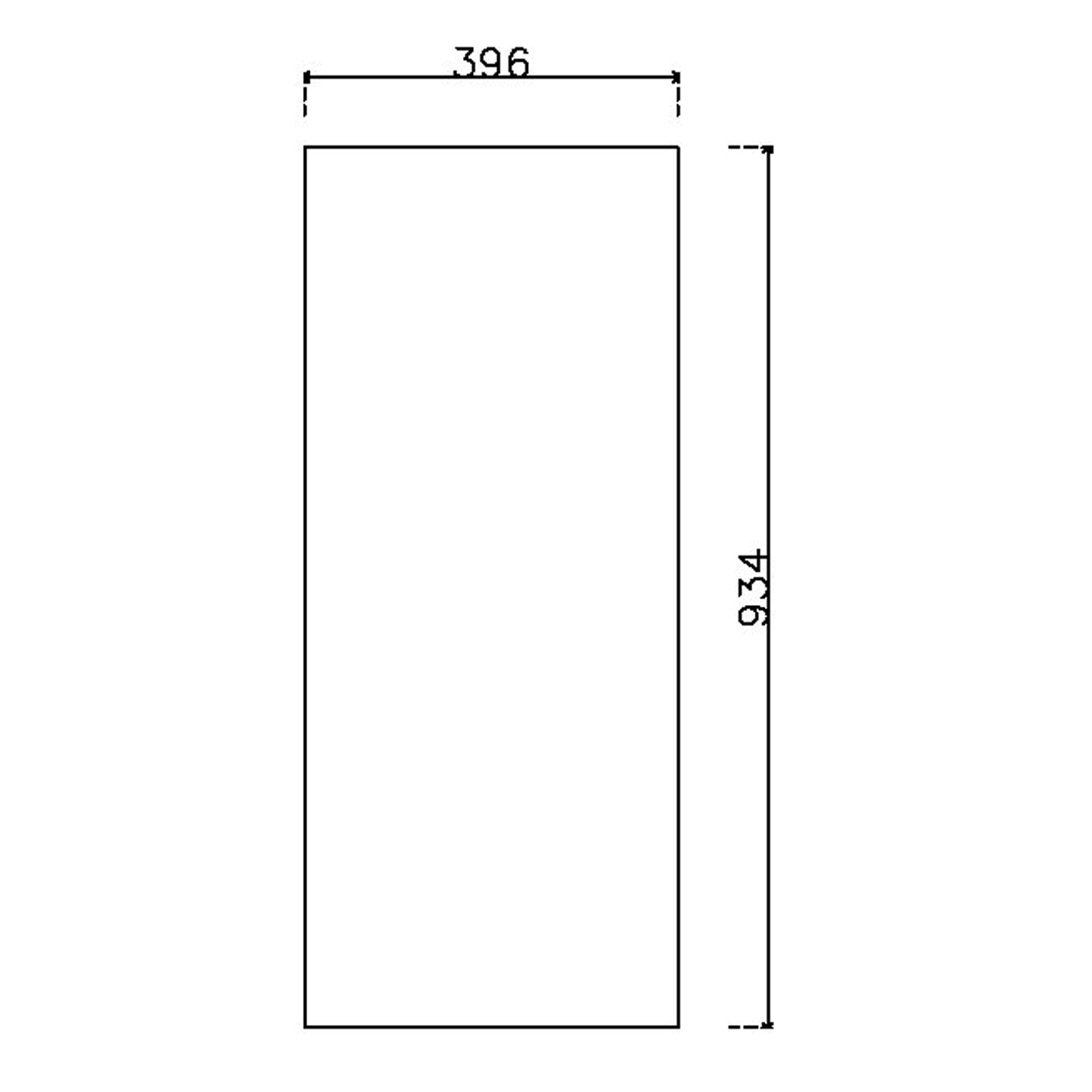 หน้าบาน ไฮกรอสสี Metallic Black รหัส KLX 918 ขนาด 400*937 มม.