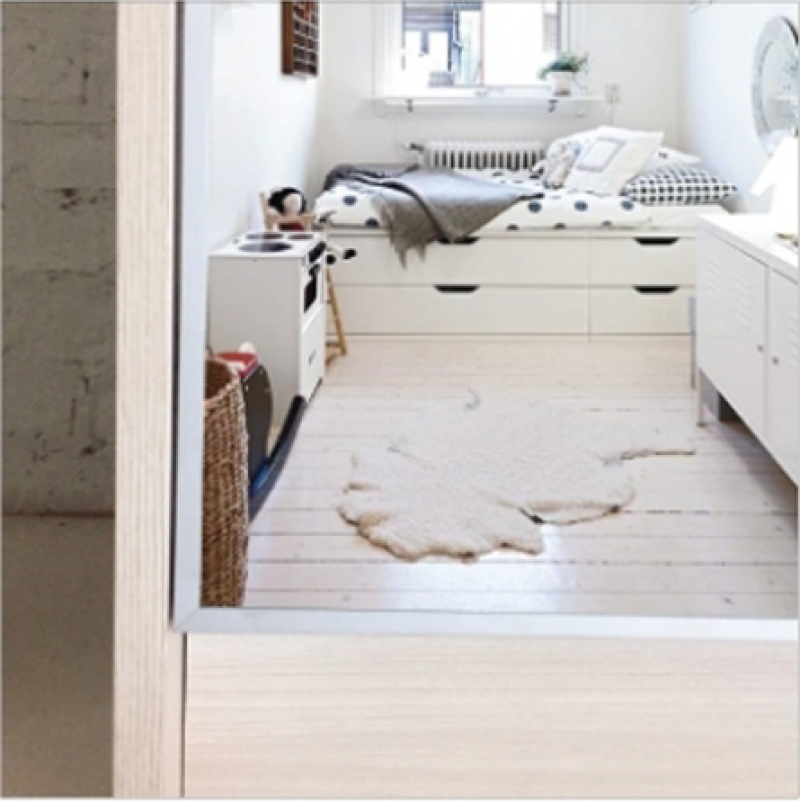 หน้าบาน เฟรมอะลูมิเนียม กระจกเงา ขนาด 450*375 มม.