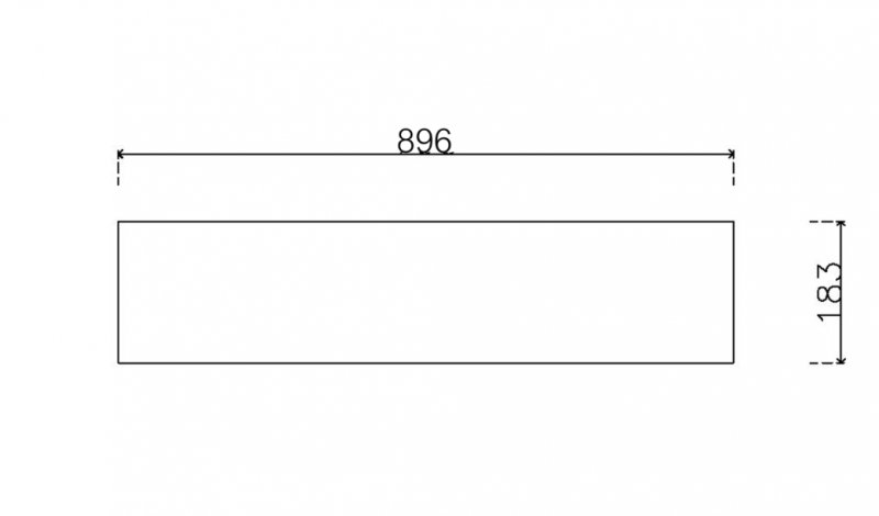 หน้าบานลิ้นชักเมลามีน ขนาด 900 x 187 มม.