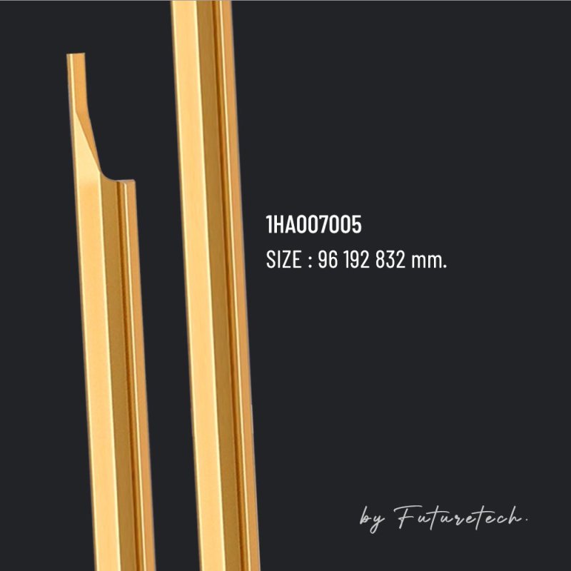 มือจับเฟอร์นิเจอร์ สีทองผิวแมท