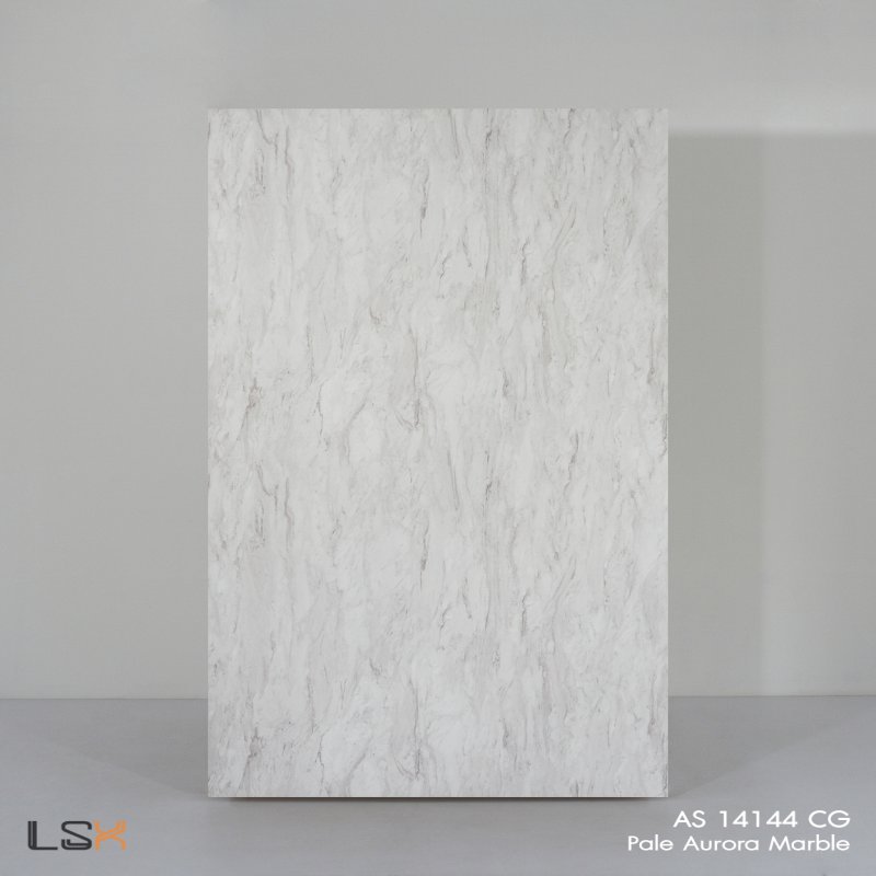 แผ่นลามิเนต สี Pale Aurora Marble ผิวด้าน
