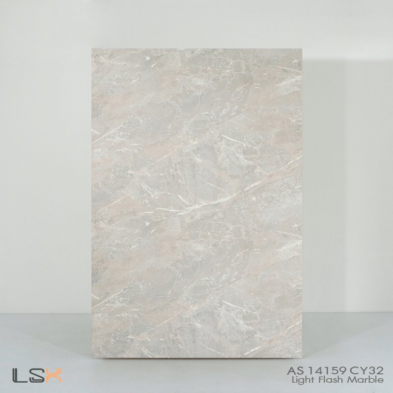 แผ่นลามิเนต สี Light Flash Marble ผิวไม้