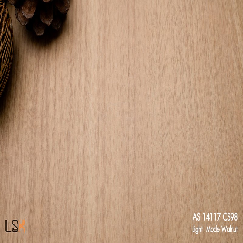 แผ่นลามิเนต สี Light Mode Walnut ผิวไม้