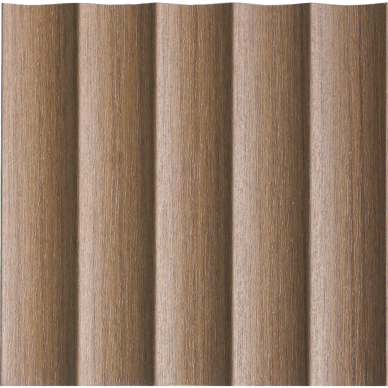 ระแนงลอนเว้า รุ่น Wava สี Peanut Oak
