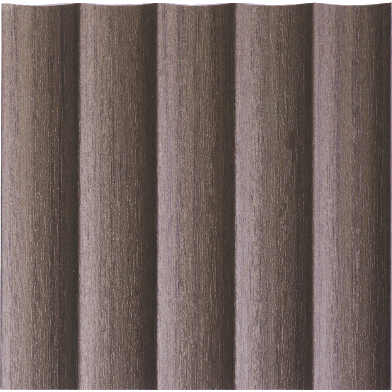 ระแนงลอนเว้า รุ่น Wava สี Cocoa Oak