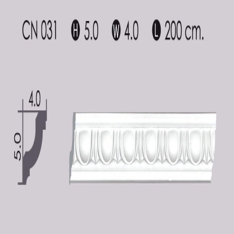 POLYDEC  Cornices Mouldings (2 Metre/Piece)