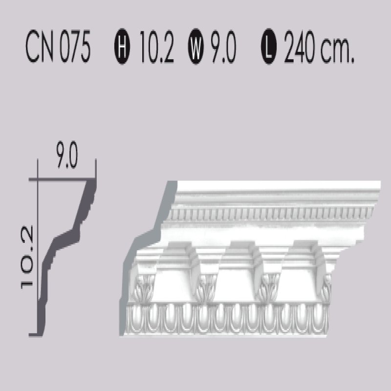 POLYDEC  Cornices Mouldings (2.40 Metre/Piece)