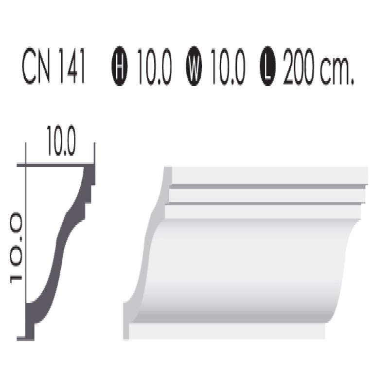 POLYDEC  Cornices Mouldings (2 Metre/Piece)