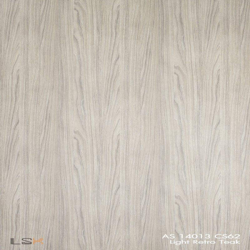 แผ่นลามิเนต สี Light Retro Teak ผิวไม้