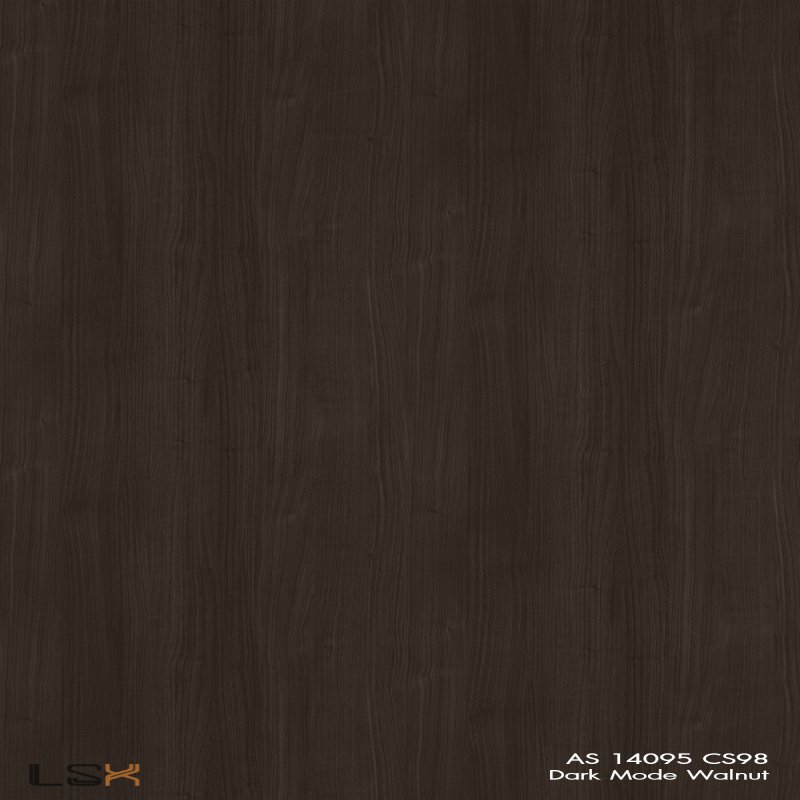แผ่นลามิเนต สี Dark Mode Walnut ผิวไม้