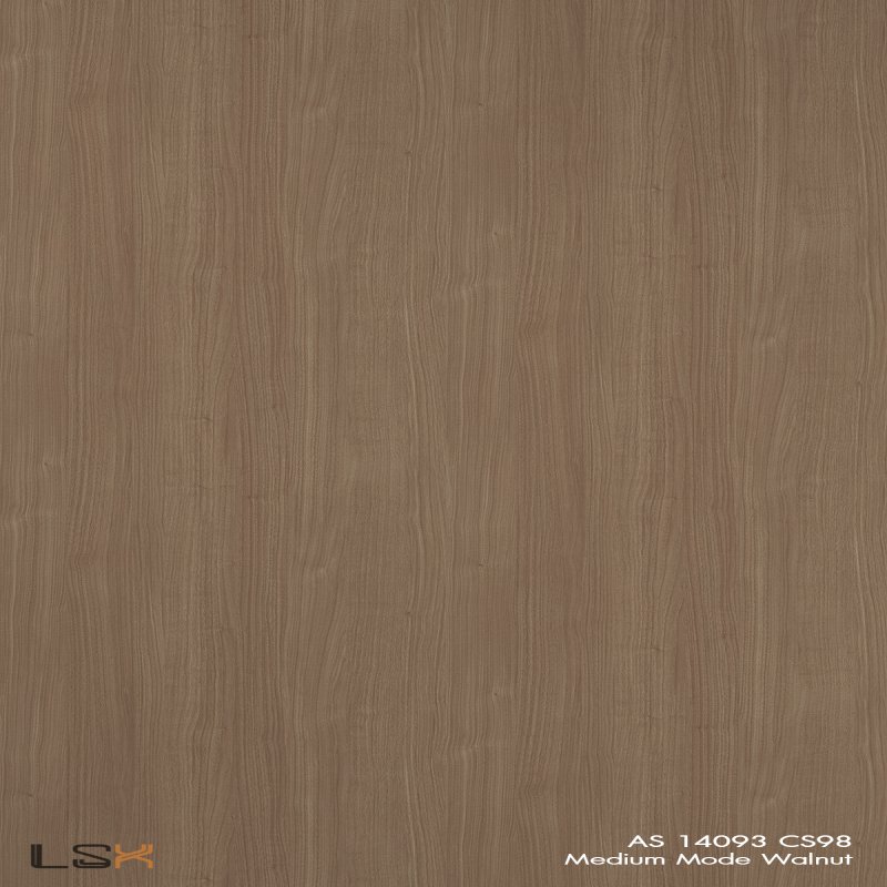 แผ่นลามิเนต สี Medium Mode Walnut ผิวไม้