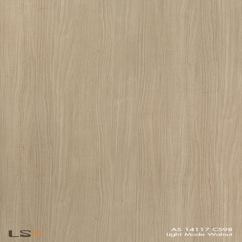 แผ่นลามิเนต สี Light Mode Walnut ผิวไม้