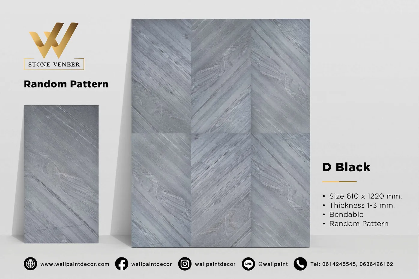 Stone Veneer D Black