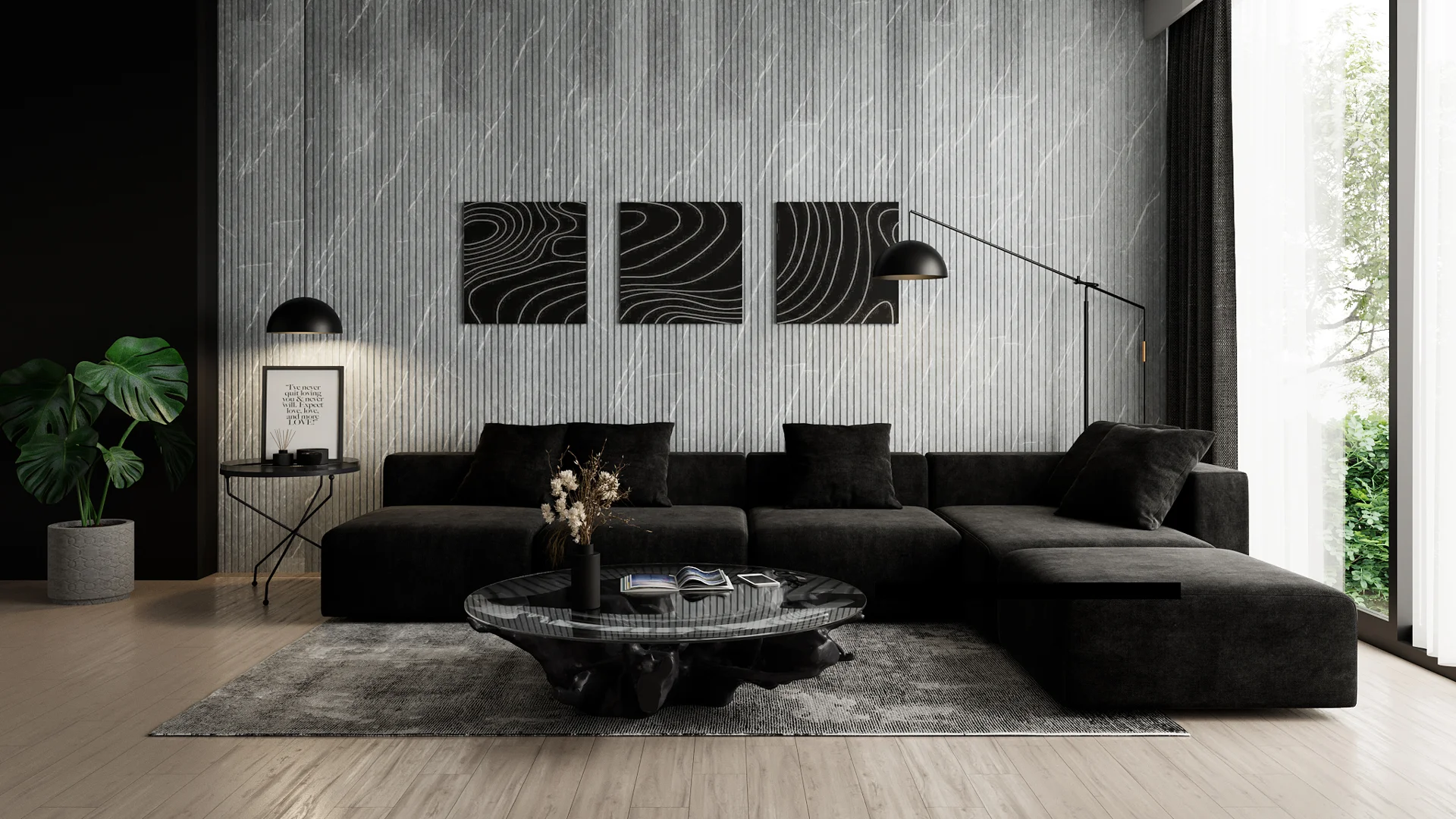 ClickLock (Round) Marble Pietra Grey (Glossy)
