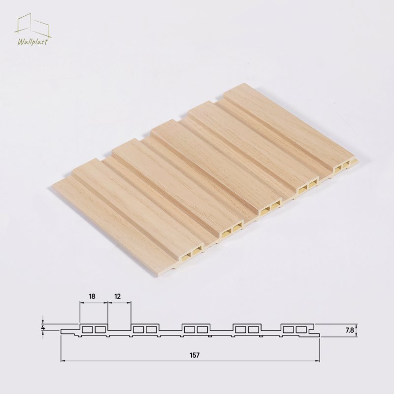 ระแนงลอนตื้น รุ่น Linea สี Custard Oak