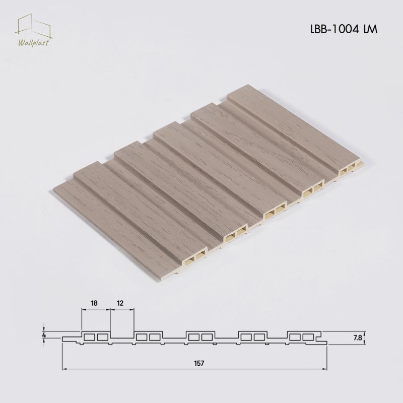 ระแนงลอนตื้น รุ่น Linea สี Morel Walnut