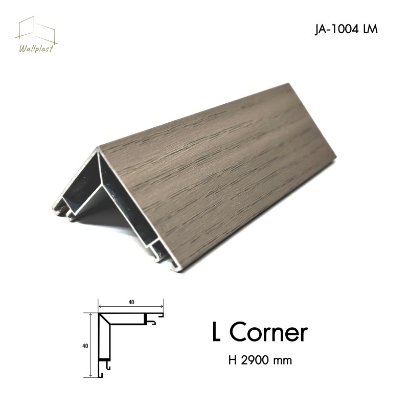 ตัวจบระแนงครอบฉาก รุ่น L Corner สี Morel Walnut