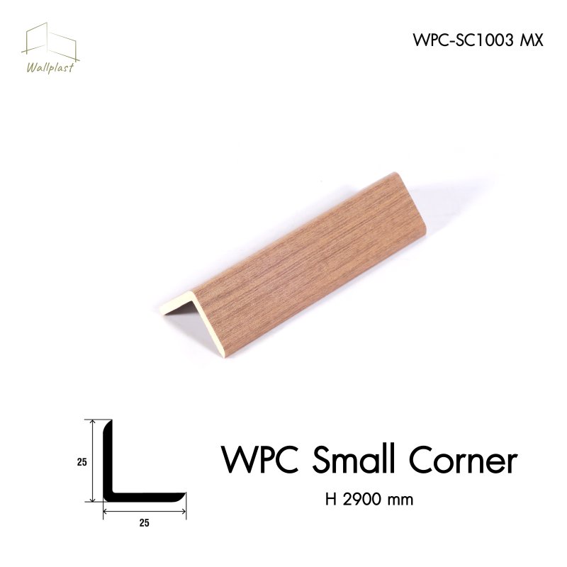 ตัวจบระแนงครอบฉาก รุ่น WPC สี Peanut Oak