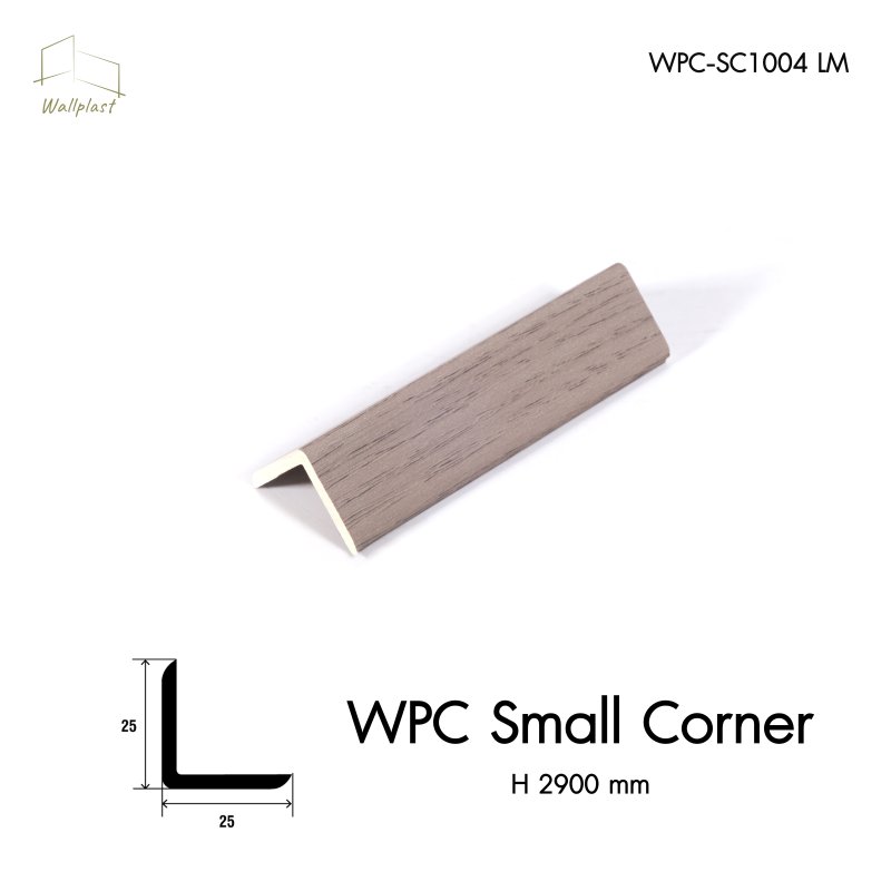 ตัวจบระแนงครอบฉาก รุ่น WPC สี Morel Walnut