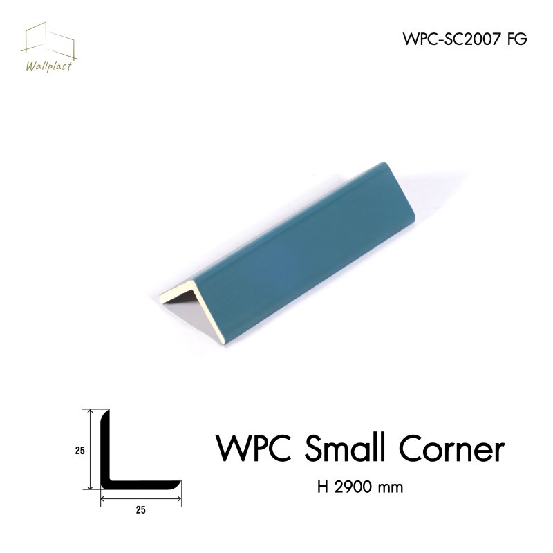 ตัวจบระแนงครอบฉาก รุ่น WPC สี Blue Lagoon