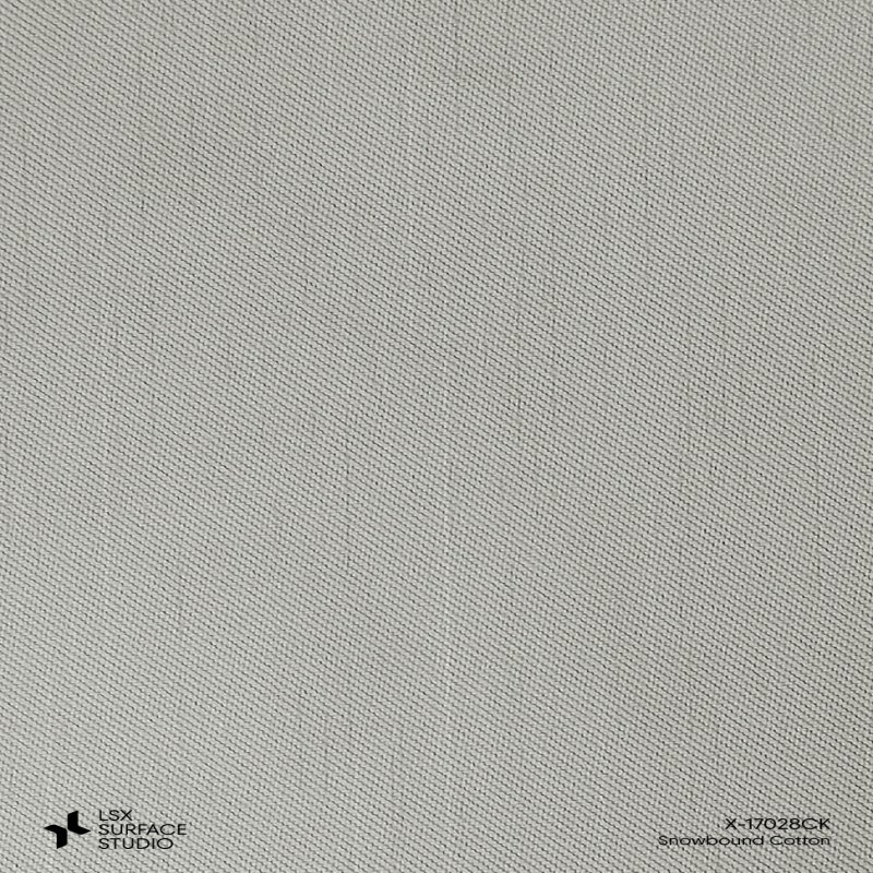 แผ่นลามิเนต สี Snowbound Cotton ผิวผ้า