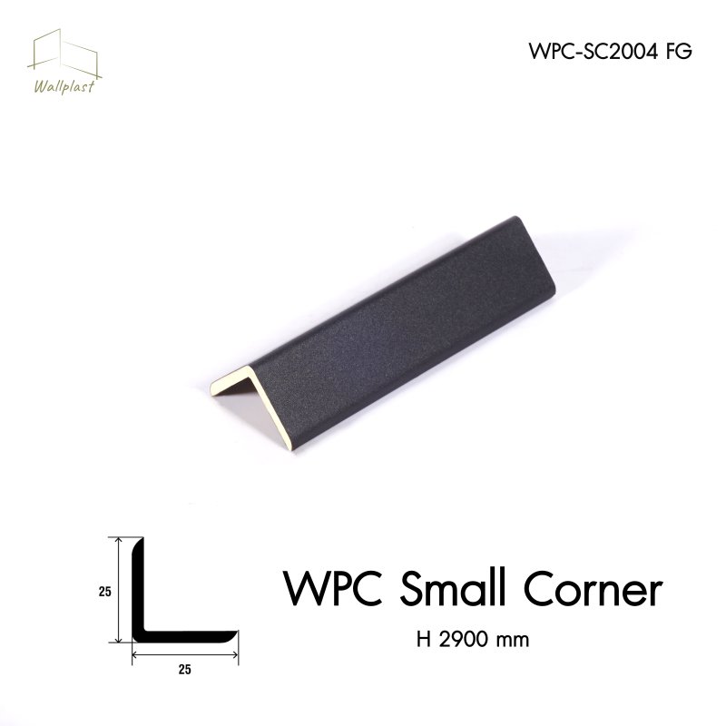 ตัวจบระแนงครอบฉาก รุ่น WPC สี Charcoal